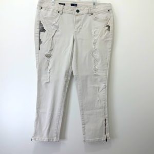 A.N.A. Ripped Cropped Jeans